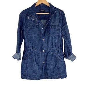 Talbots Jean Jacket Zip and Snap Front
